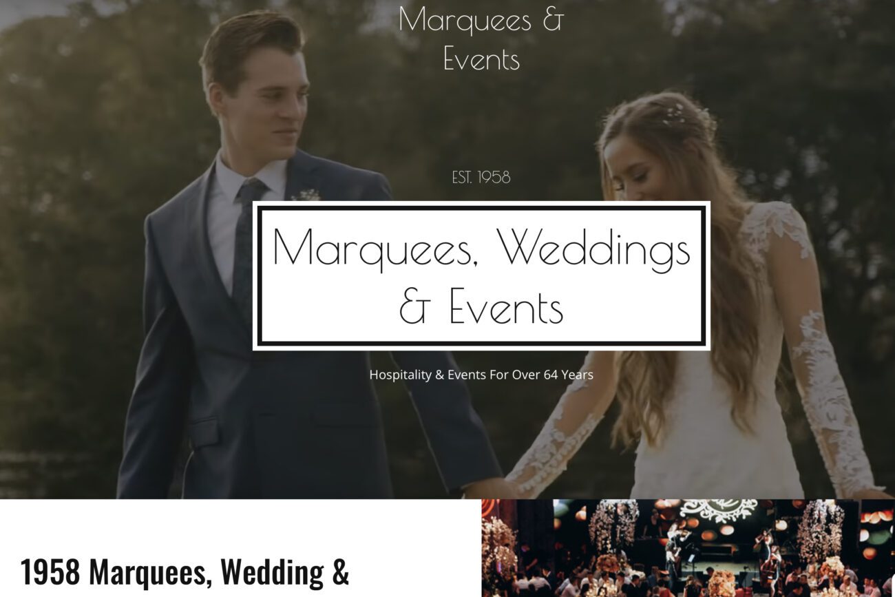 1958 Weddings, Marquees & Events